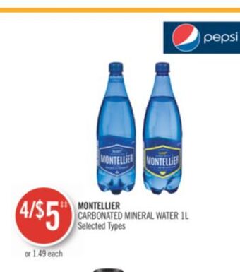 Shoppers Drug Mart Montellier carbonated mineral water offer