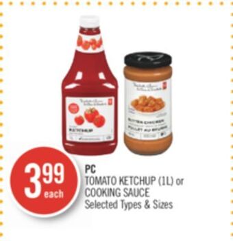 Shoppers Drug Mart Pc tomato ketchup (il) or cooking sauce offer