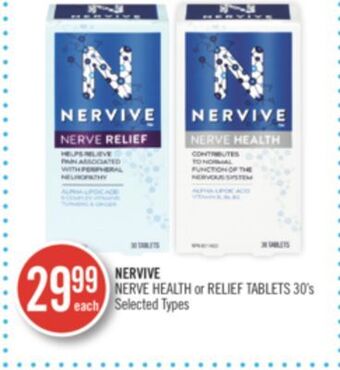 Shoppers Drug Mart Nervive nerve health or relief tablets offer