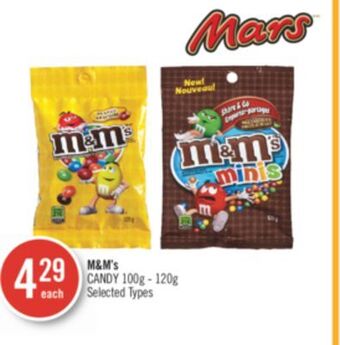 Shoppers Drug Mart M&m's candy offer