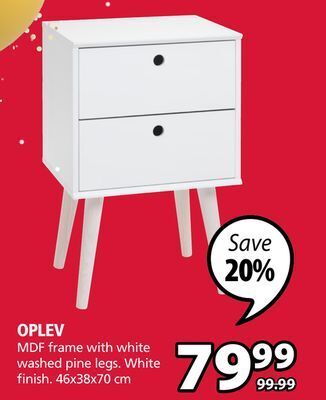 JYSK Oplev nightstand offer