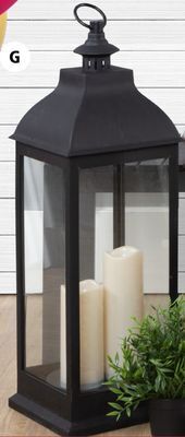 JYSK Hermod lantern with led candles offer