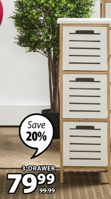 JYSK Fyn 3-drawer chest offer