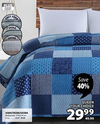 JYSK Asha/tasha/sasha bedspread offer