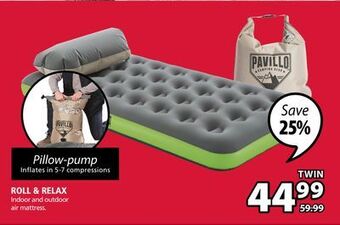 JYSK Roll & relax indoor and outdoor air mattress offer