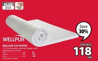 JYSK Wellpur t30 topper offer