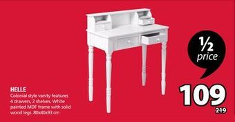 JYSK Helle vanity offer
