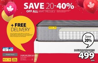 JYSK Scandi gre spring mattress offer