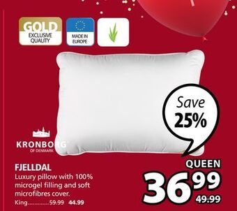 JYSK Fjelldal luxury pillow offer