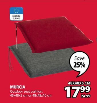 JYSK Murcia outdoor seat cushion offer