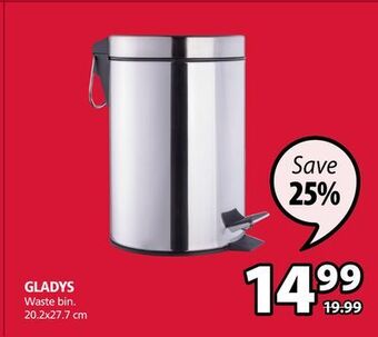 JYSK Gladys waste bin offer