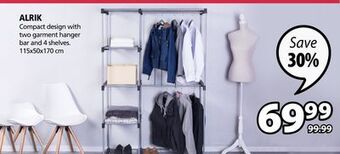 JYSK Alrik standing closet organizer offer
