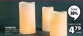 JYSK Flameless led pillar candle offer