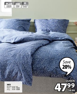 JYSK Ines duvet cover set offer