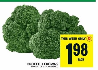 Food Basics BROCCOLI CROWNS offer