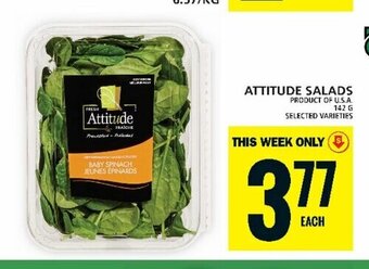 Food Basics ATTITUDE SALADS offer