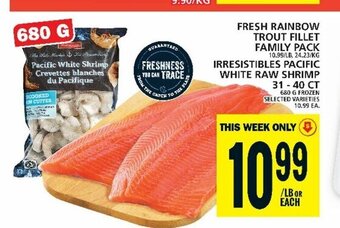 Food Basics FRESH RAINBOW TROUT FILLET FAMILY PACK offer