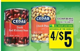 Food Basics CEDAR BEANS offer