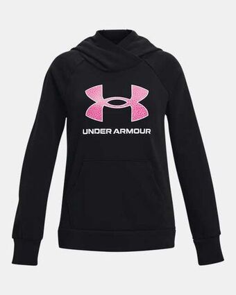 Under Armour Girls' ua rival fleece big logo hoodie offer