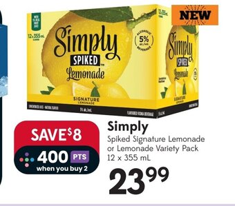 Sobeys Simply 12 x 355ml offer