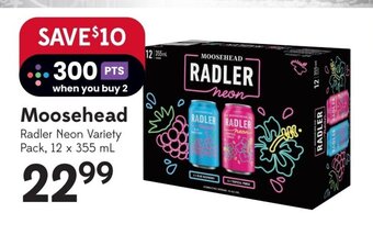Sobeys Moosehead Radler Neon Variety Pack, 12 x 355 mL offer