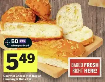 IGA Gourmet Cheese Hot Dog or Hamburger Buns 8 pk offer