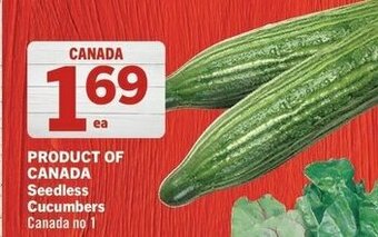 IGA Seedless cucumbers offer
