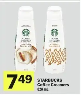IGA STARBUCKS Coffee Creamers 828 mL offer