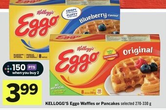 IGA KELLOGG'S Eggo Waffles or Pancakes selected 270-330 g offer