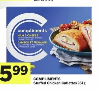 IGA COMPLIMENTS Stuffed Chicken Cutlettes 284 g offer