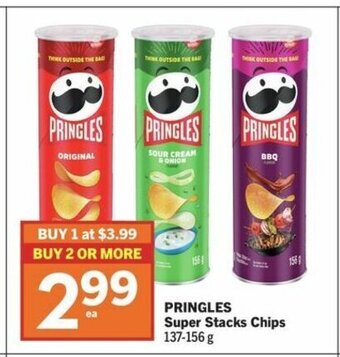 IGA PRINGLES Super Stacks Chips 137-156 g offer