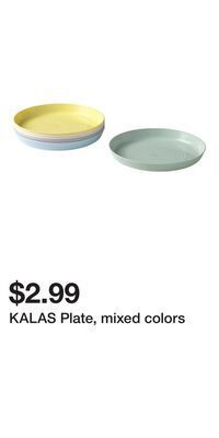 IKEA Kalas plate, mixed colors offer