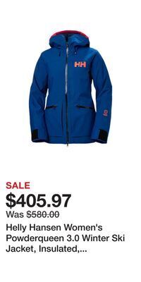 Sport Chek Helly hansen women's powderqueen 3.0 winter ski jacket, insulated, hooded, waterproof offer