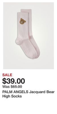 Holt Renfrew Palm angels jacquard bear high socks offer