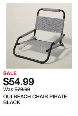 Chapters Indigo Oui beach chair pirate black offer