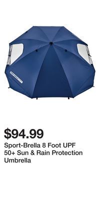 Mark's Sport-brella 8 foot upf 50+ sun & rain protection umbrella offer