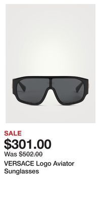 Holt Renfrew Versace logo aviator sunglasses offer