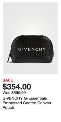 Holt Renfrew Givenchy g-essentials embossed coated canvas pouch offer