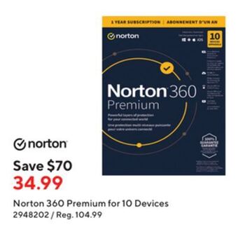 Staples Norton 360 premium - 10 device offer