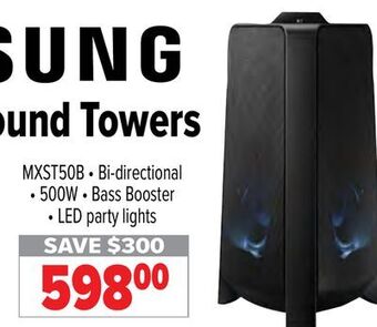 2001 Audio Video Samsung high power sound tower offer