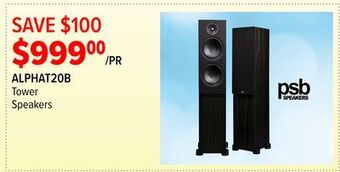 2001 Audio Video Psb speakers tower speakers offer