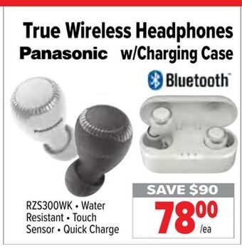 2001 Audio Video Panasonic true wireless headphones w/charging case offer