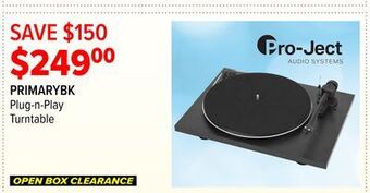 2001 Audio Video Pro-ject , 2-speed turntable offer