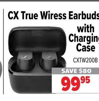2001 Audio Video Sennheiser cx true wiress earbuds with charging case offer
