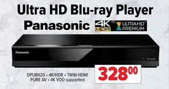2001 Audio Video Panasonic ultra hd blu-ray player offer