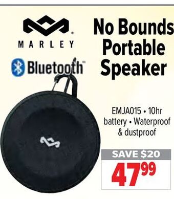 2001 Audio Video Marley no bounds portable speaker offer