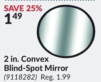 Princess Auto 2 in. convex blind-spot mirror offer