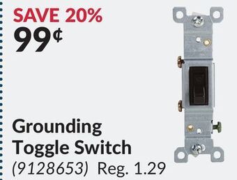 Princess Auto Grounding toggle switch offer