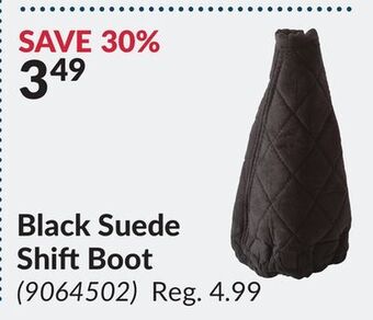 Princess Auto Black suede shift boot offer