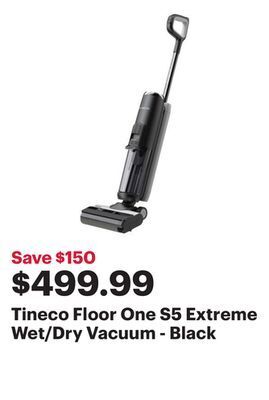 Best Buy Tineco floor one s5 extreme wet/dry vacuum - black offer